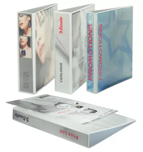 Gyűrűskönyv A/4 4 gyűrűs 3,8cm ESSELTE MAXI panorámás fehér