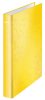 Gyűrűskönyv A/4 2 gyűrűs 4cm LEITZ WOW sárga