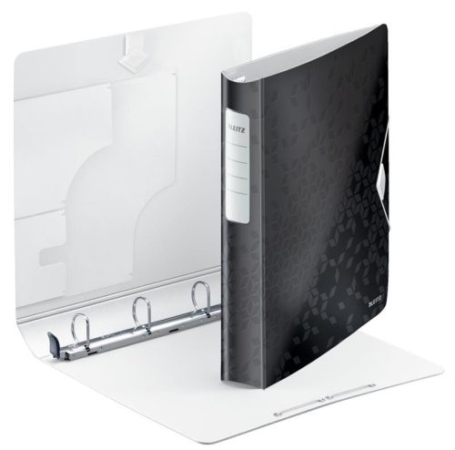 Gyűrűskönyv A/4 4 gyűrűs 3cm LEITZ WOW Active softclick fekete