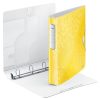 Gyűrűskönyv A/4 4 gyűrűs 3cm LEITZ WOW Active softclick sárga