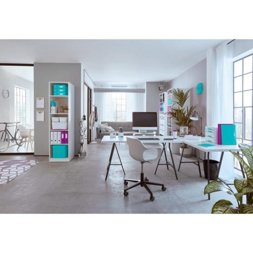 Gyűrűskönyv A/4 4 gyűrűs 3cm LEITZ WOW Active softclick világoskék