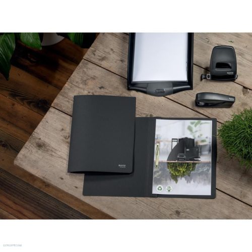 Gyorsfűző karton Leitz Recycle  A/4, fekete 39040095