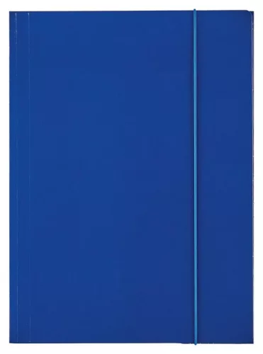 Iratgyűjtő gumis A/4 karton ESSELTE ECONOMY sötétkék