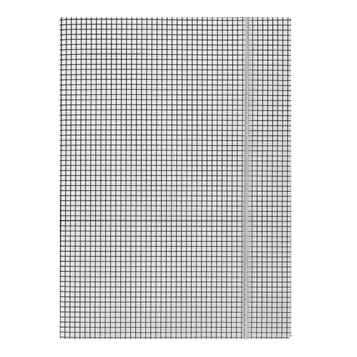 Iratgyűjtő gumis A/4  karton kockás DONAU fehér