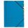 Rendezőmappa 7 részes karton gumis Leitz kék 39070035