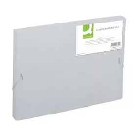 Iratgyűjtő gumis A/4 PP 2,5cm Q-CONNECT átlátszó