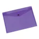 Iratgyűjtő tasak patentzáras A/4 PP Q-CONNECT lila