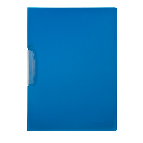 Klipmappa A/4 SwingClip Q-CONNECT áttetsző kék
