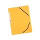 Iratgyűjtő gumis A/4 prespán Q-CONNECT sárga