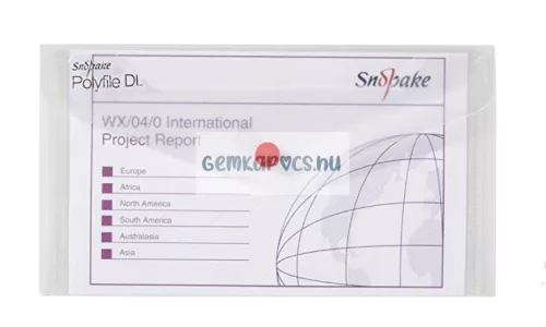 Irattasak Snopake Polyfile DL patentos, áttetsző 10057