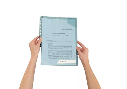 Genotherm A/4 lefűzhető Combifile kemény háttal 472800.. áttetsző kék