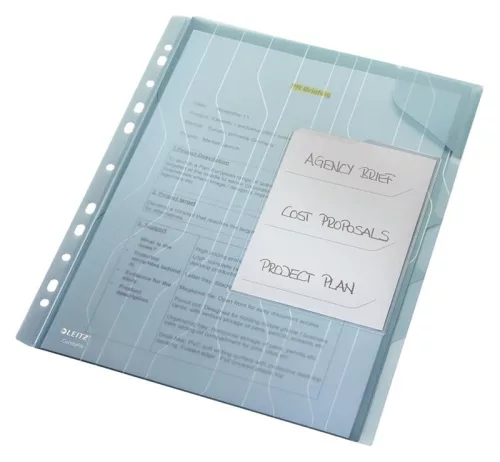 Genotherm A/4 lefűzhető Combifile rendszerező 472900.. áttetsző kék