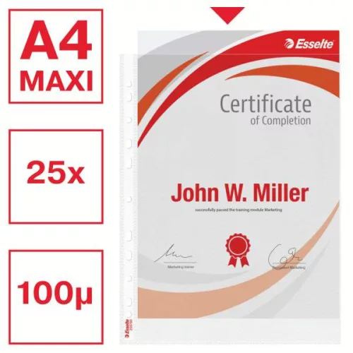 Genotherm A/4 Esselte Maxi, lefűzhető, 100 mikron, 259760