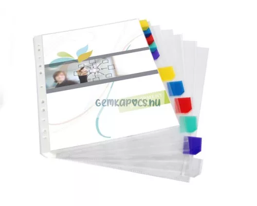 Genotherm-regiszter Viquel A/4 színregiszteres 12 jelölőfüles 90mikron