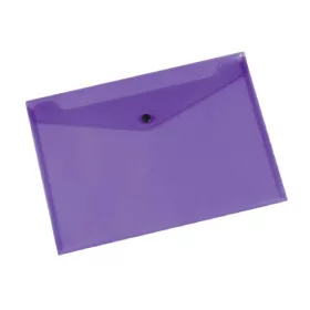 Iratgyűjtő tasak patentzáras A/5 PP Q-CONNECT lila