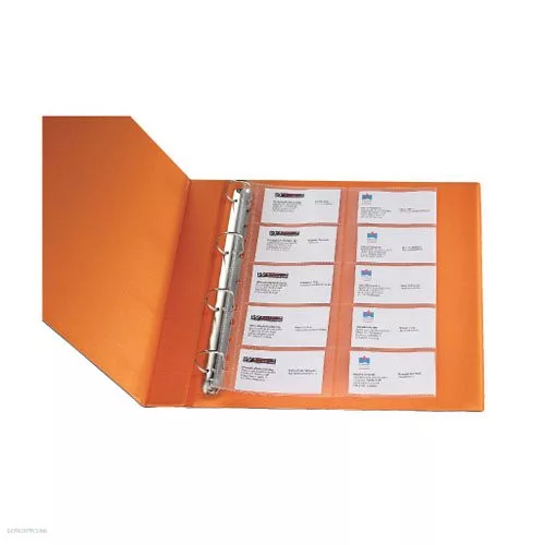 Genotherm A/4 Q-Connect KF00716 lefűzhető névjegytartó 20db-os, 80 mikron