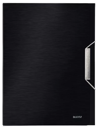 Iratgyűjtő gumis A/4 PP LEITZ Style JUMBO fekete