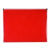 Iratgyűjtő tasak zipp A/4 PP Q-CONNECT piros