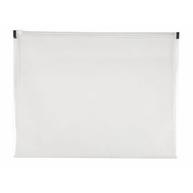 Iratgyűjtő tasak zipp A/4 PP Q-CONNECT átlátszó