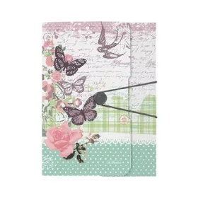 Iratgyűjtő gumis A/4 Herlitz PP Ladylike Butterfly