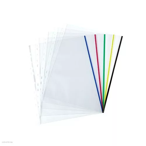 Genotherm A/4 lefűzhető színes szélű 70mikron vegyes 5x5 szín KF18061