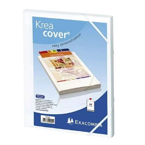 Iratgyűjtő gumis A/4 PP Exacompta Krea Cover 25 mm gerinccel