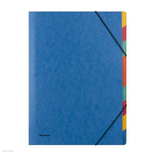 Rendezőmappa 9 részes prespán karton kék DONAU