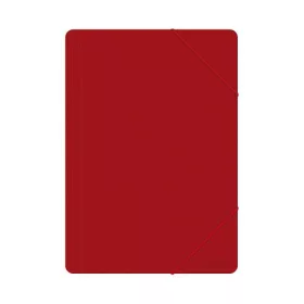 Iratgyűjtő gumis A/4 PP OFFICE PRODUCTS áttetsző piros