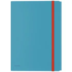   Iratgyűjtő gumis A/4 PP LEITZ COSY mobil extra tasakkal nyugodt kék