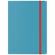 Iratgyűjtő gumis A/4 PP LEITZ COSY mobil extra tasakkal nyugodt kék