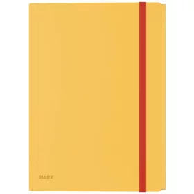   Iratgyűjtő gumis A/4 PP LEITZ COSY mobil extra tasakkal meleg sárga