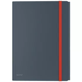   Iratgyűjtő gumis A/4 PP LEITZ COSY mobil extra tasakkal bársony szürke