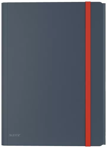 Iratgyűjtő gumis A/4 PP LEITZ COSY mobil extra tasakkal bársony szürke