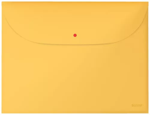 Iratgyűjtő tasak patentzáras A/4 PP LEITZ COSY Privacy 3db-os csomag meleg sárga