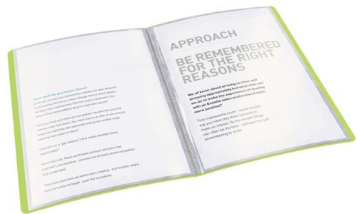 Iratvédő mappa vivda, PP, puha borítóval, 20 tasakos, zöld