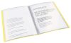 Iratvédő mappa Vivida, PP, puha borítóval, 20 tasakos, sárga