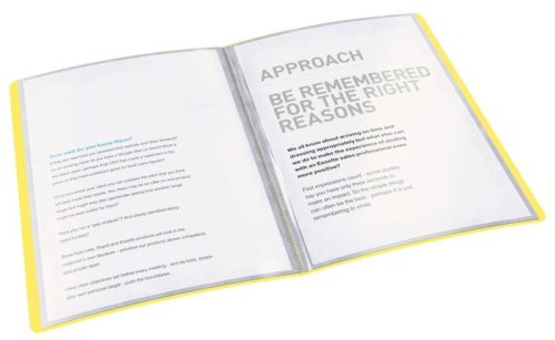 Iratvédő mappa Vivida, PP, puha borítóval, 20 tasakos, sárga