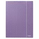 Iratgyűjtő gumis A/4 karton ESSELTE Colour'Breeze világos lila
