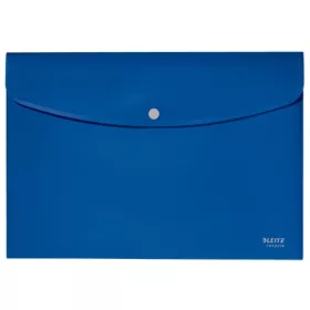   Iratgyűjtő tasak patentzáras, A/4, PP, Leitz Recycle, kék