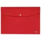 Iratgyűjtő tasak patentzáras, A/4, PP, Leitz Recycle, piros