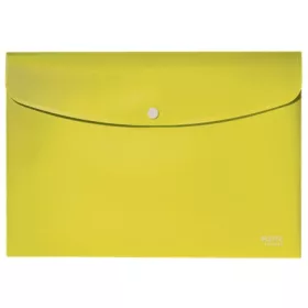   Iratgyűjtő tasak patentzáras, A/4, PP, Leitz Recycle, sárga