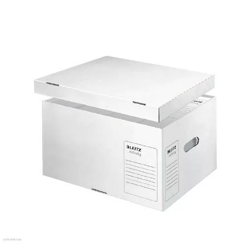 Archiváló- és szállítókonténer Infinity, savmentes, levehető tetővel ISO16245  L méret Leitz 61040000