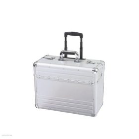   Pilótatáska görgős ALUMAXX "Omega" ezüst, alumínium