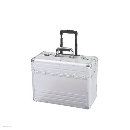 Pilótatáska görgős ALUMAXX "Omega" ezüst, alumínium