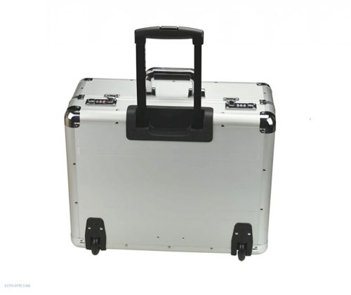 Pilótatáska görgős ALUMAXX "Omega" ezüst, alumínium