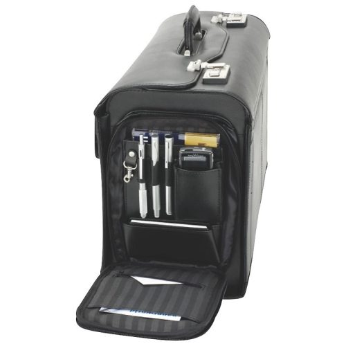 Pilótatáska ALASSIO "VERONA“ bőr fekete