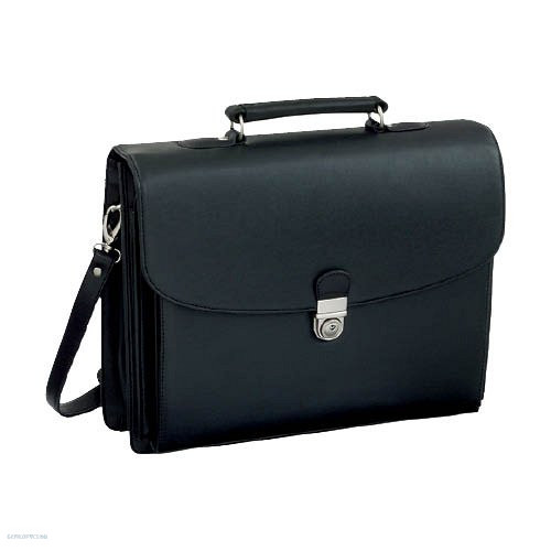Aktatáska ALASSIO "FORTE“ bőrhatású fekete