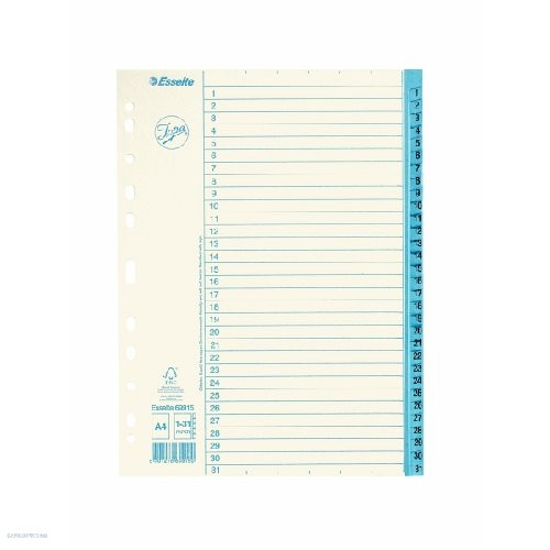 Regiszter ESSELTE A/4 1-31 papír