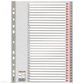 Regiszter ESSELTE A/4 1-31 műanyag