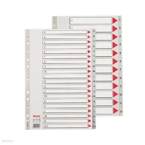 Regiszter ESSELTE A4 A-Z műanyag MAXI